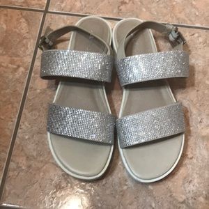 Aldo Silver Rhinestone Espadrilles